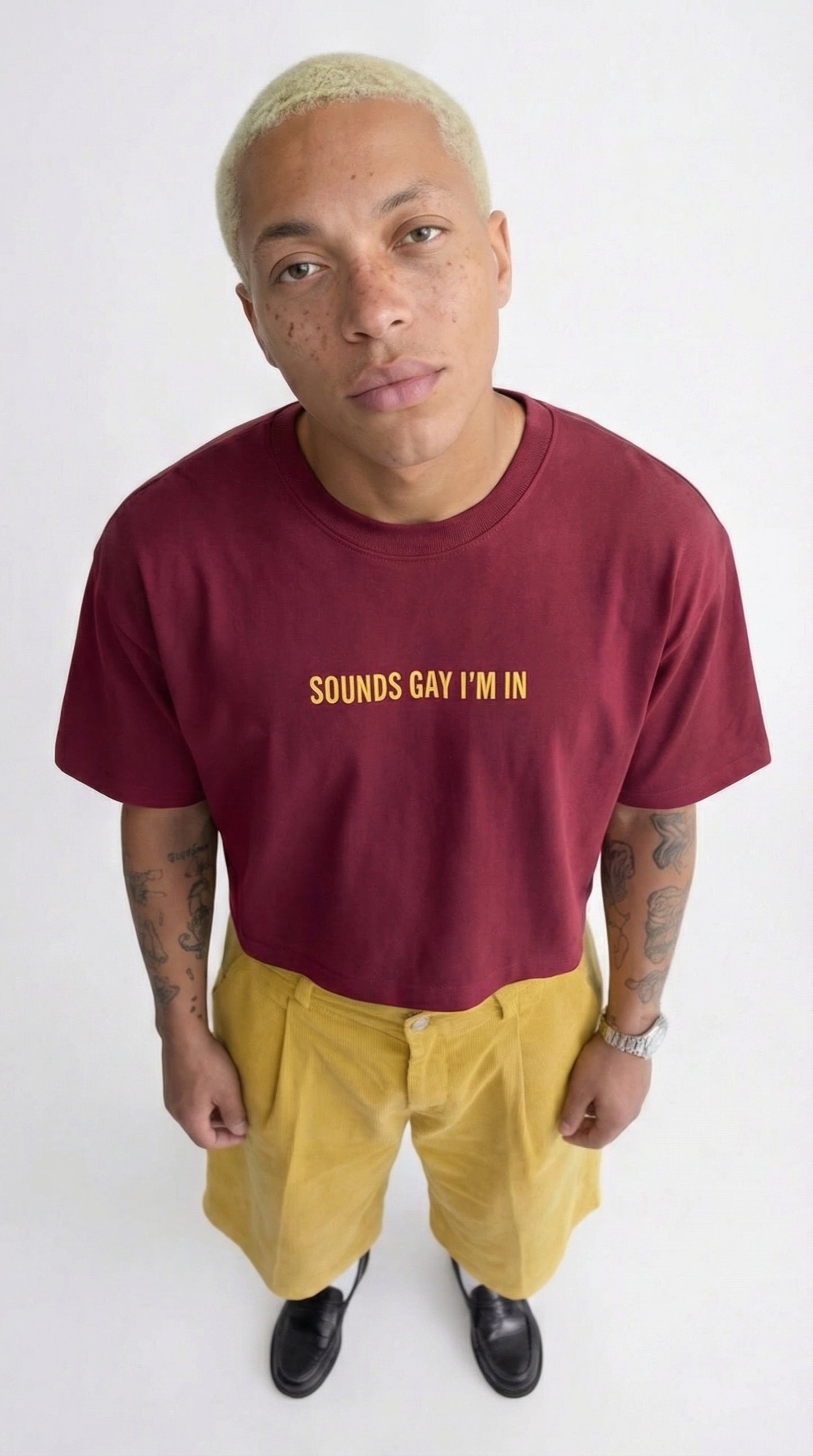 THE BOXY TEE "SOUNDS GAY I'M IN"