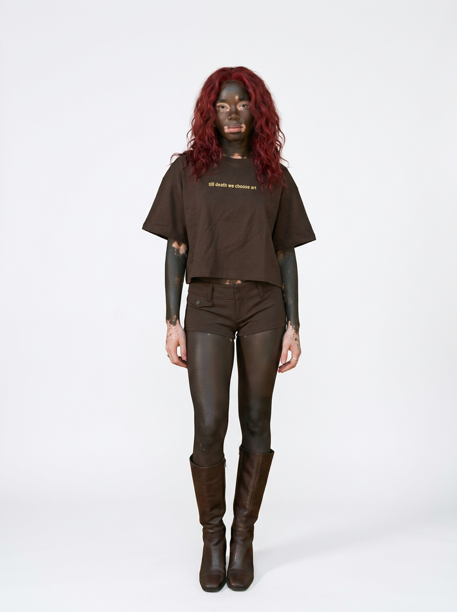 THE BOXY TEE "TILL DE*TH WE CHOOSE ART"