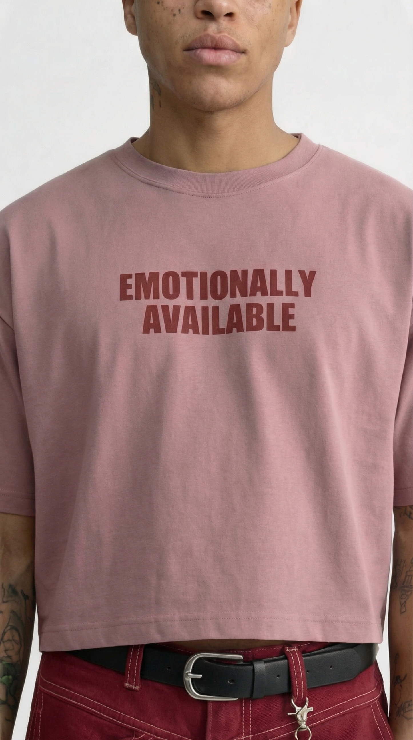 THE BOXY TEE "EMOTIONAL AVAILABLE"