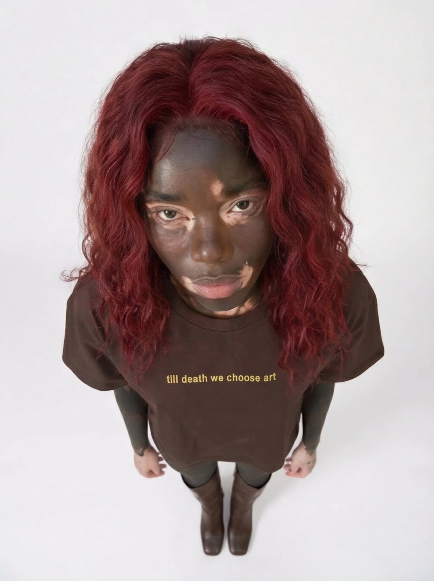 THE BOXY TEE "TILL DE*TH WE CHOOSE ART"