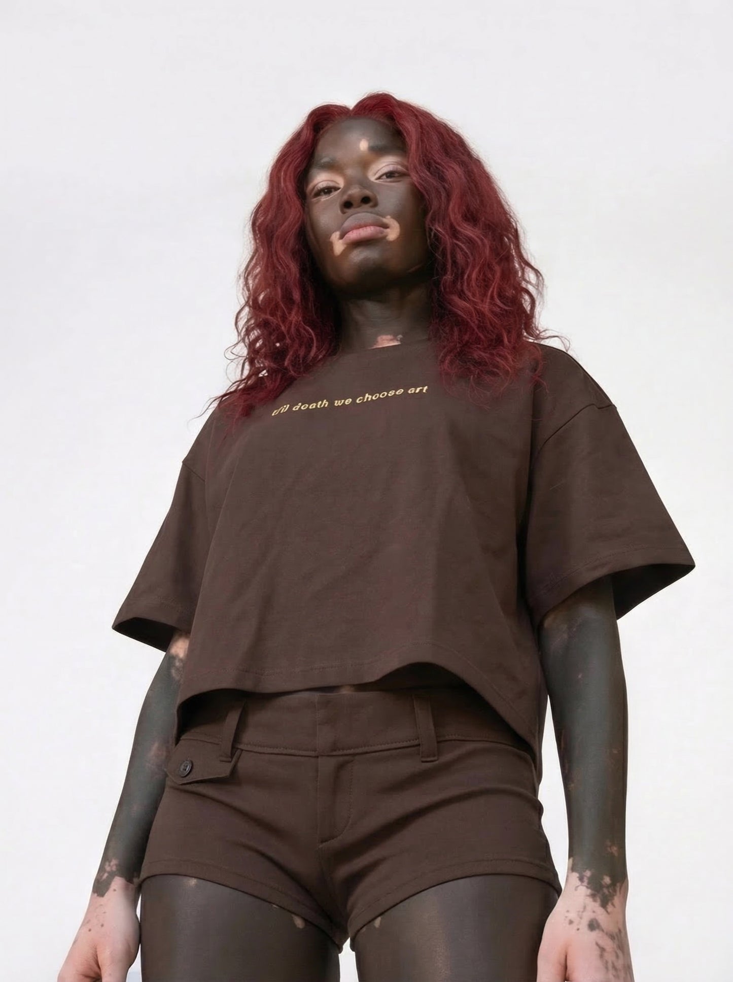 THE BOXY TEE "TILL DE*TH WE CHOOSE ART"
