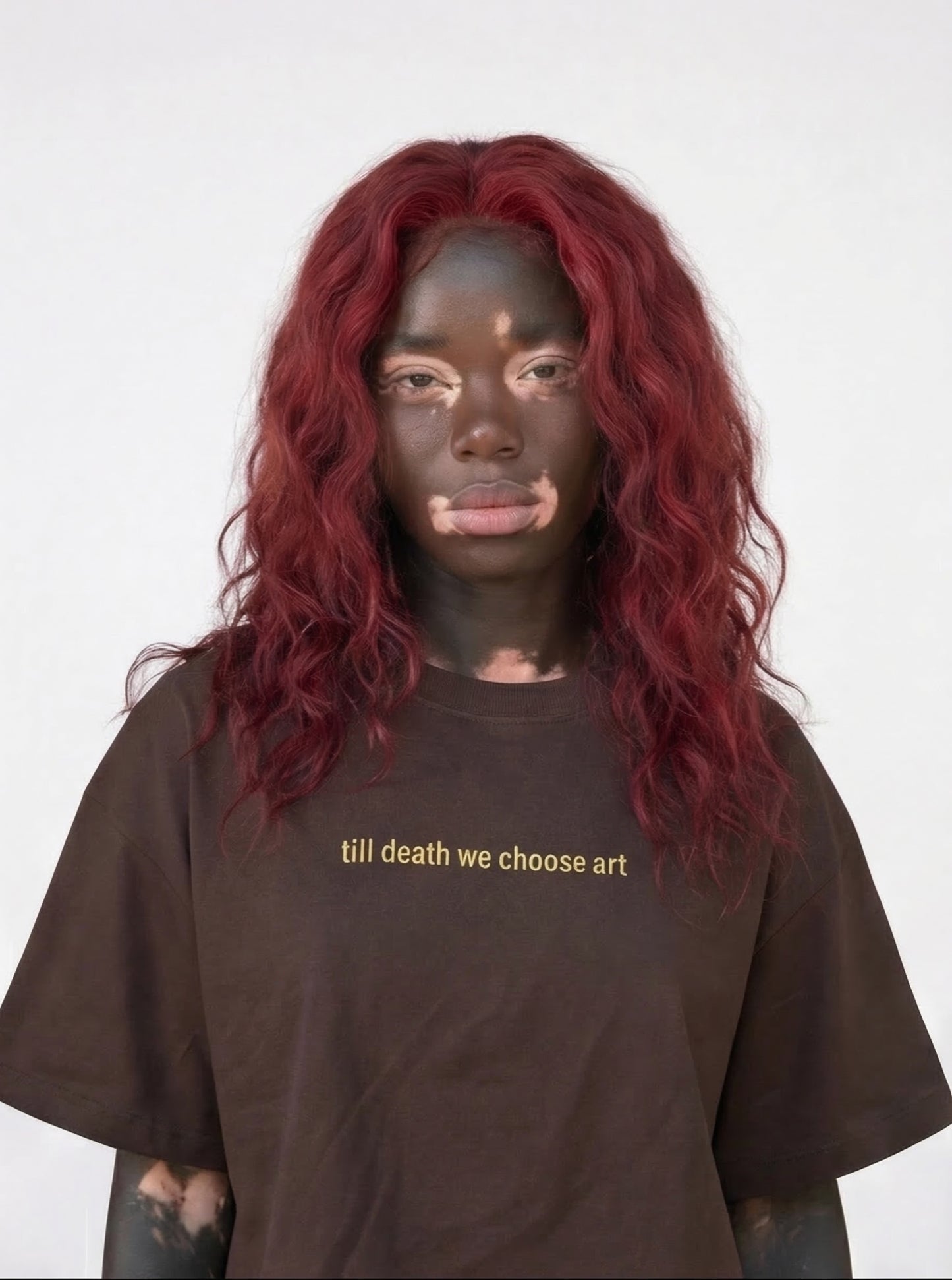 THE BOXY TEE "TILL DE*TH WE CHOOSE ART"